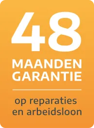 48 maanden garantieop reparatie en arbeidsloon